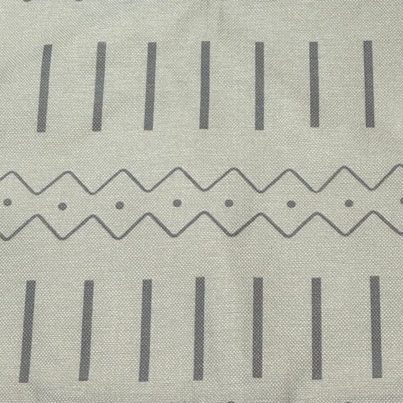 Unbranded 1 Pillowcase Cover Beige Grey Stripes Handmade Zip Closure Home Decor - Picture 2 of 5
